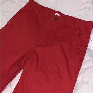 New! Red cotton shorts for boys